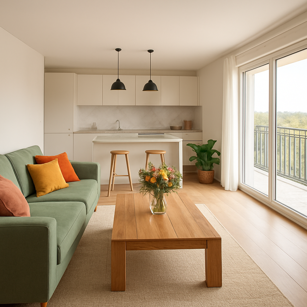 Appartement 2 pièces de 49 m2 (Jassans-Riottier)