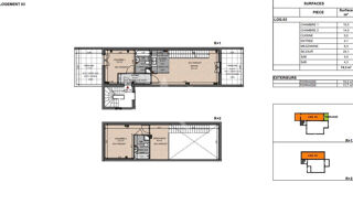  Appartement � vendre 3 pi�ces 65 m�