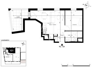  Appartement  vendre 2 pices 40 m