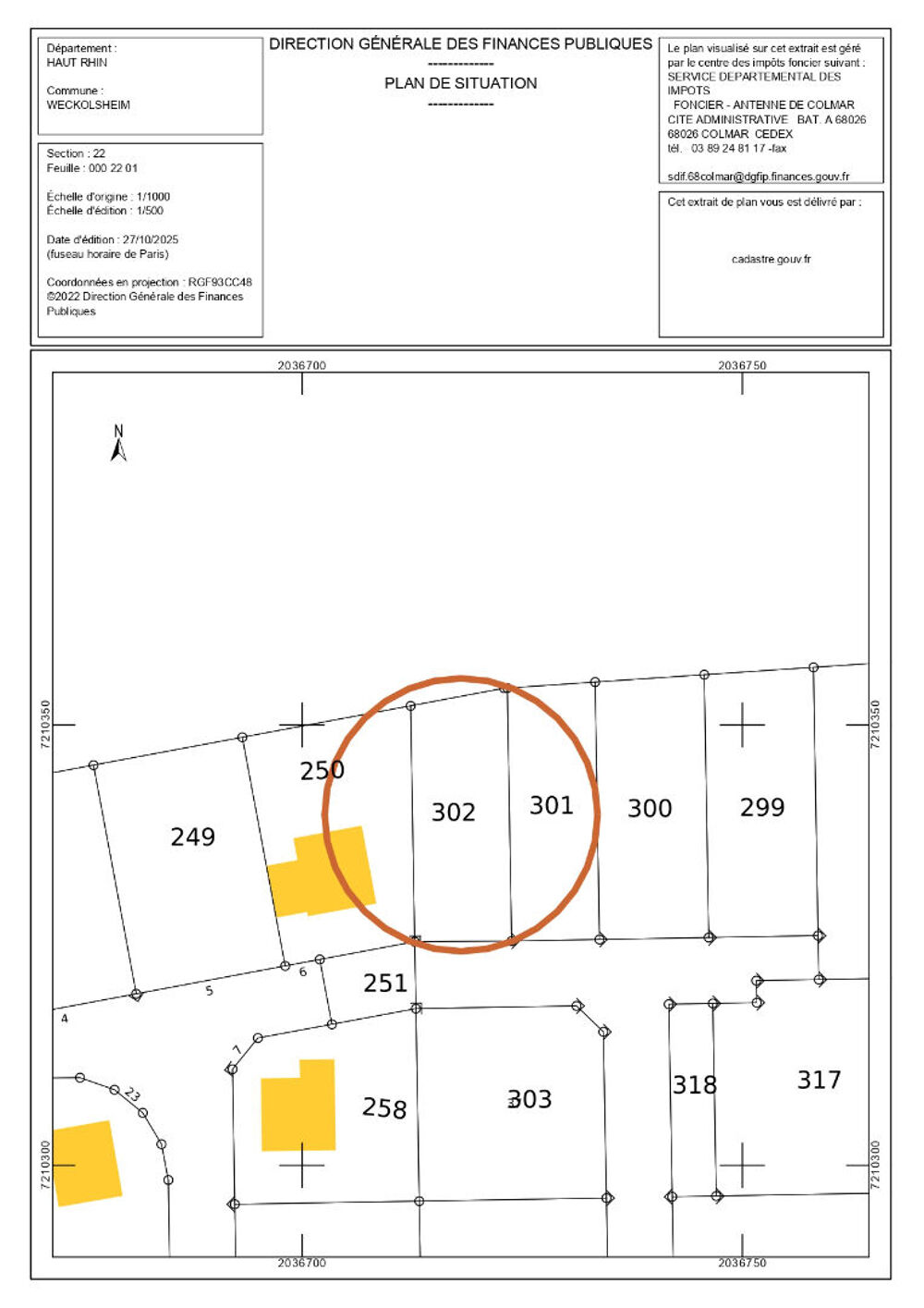 Vente Terrain Terrain Constructible Weckolsheim 306 m² Weckolsheim