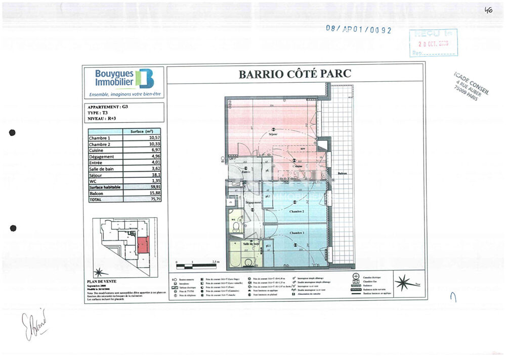Location Appartement Toulouse 31200 METRO CANAL DU MIDI secteur des Ponts Jumeaux réservé aux salariés sans frais d'agence Beau  T3  récent de 59.91 Toulouse