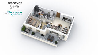  Appartement  vendre 3 pices 66 m