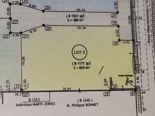  Terrain � vendre 829 m�