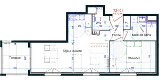  Appartement � vendre 2 pi�ces 49 m�