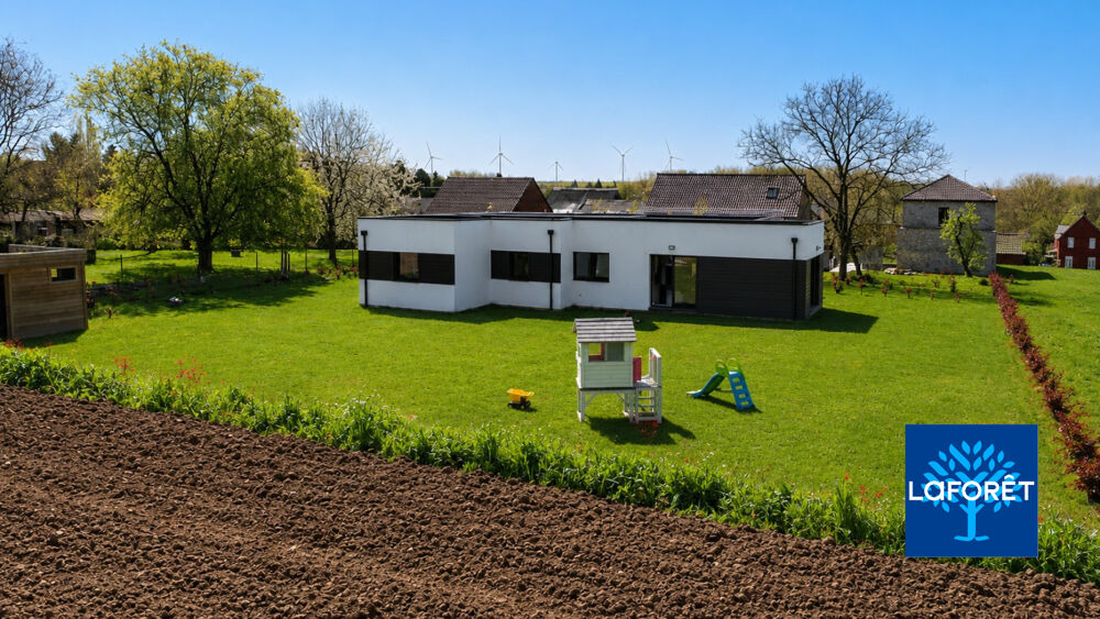 Vente Maison Plain-pied d'exception de 153 m²  Construction 2021  4 chambres  Vue sur les champs Vendegies sur ecaillon
