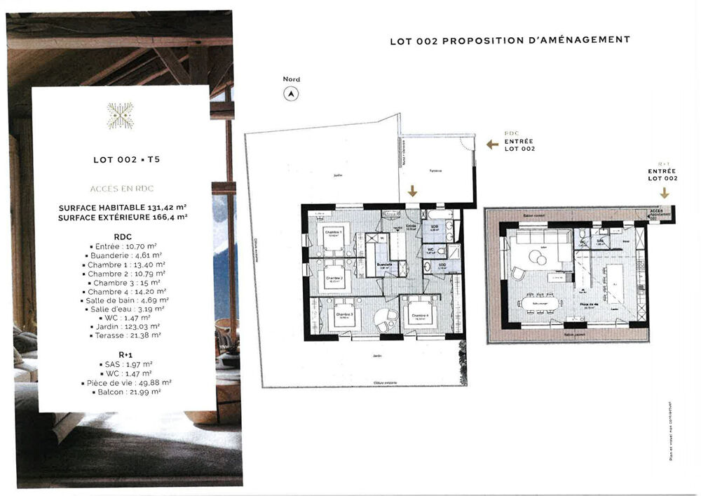 À vendre : Appartement duplex 5 pièces 131.42 m2