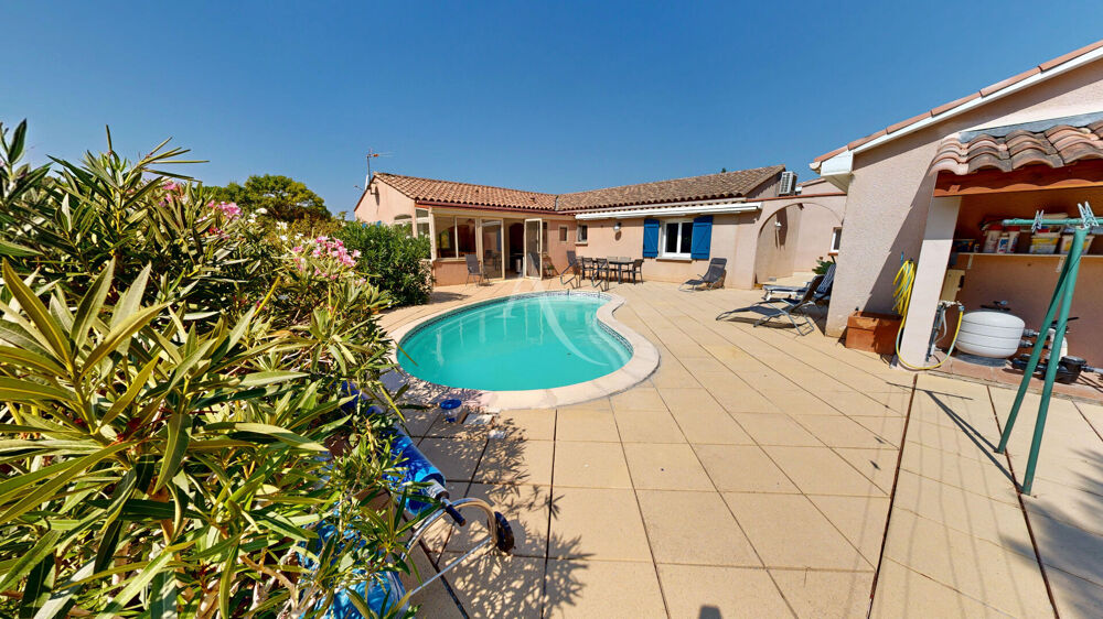 Vente Maison Proche de CARCASSONNE, Maison de plain pied, Dépendance et piscine. Floure