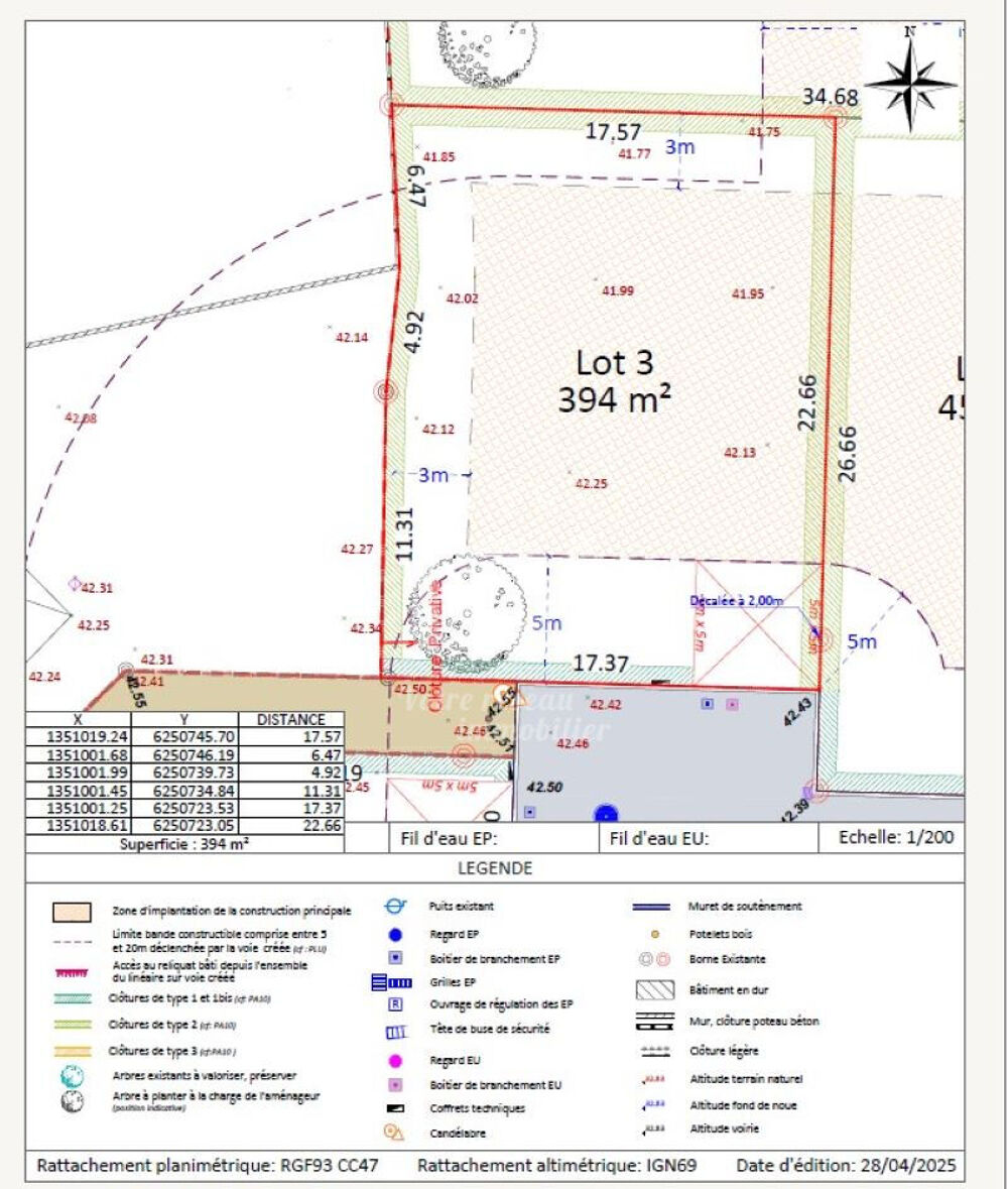 Vente Terrain TERRAIN GRANDCHAMP-DES-FONTAINES - 394 m2 Grandchamp des fontaines