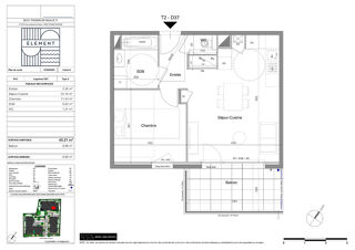  Appartement � vendre 2 pi�ces 45 m�