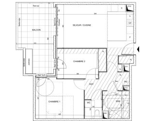  Appartement à vendre 3 pièces 63 m²