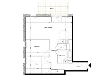  Appartement � vendre 3 pi�ces 70 m�