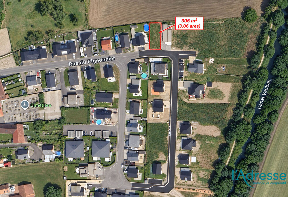 Vente Terrain Terrain Constructible Weckolsheim 306 m² Weckolsheim