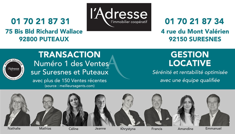  vendre  Appartement Suresnes (92150)