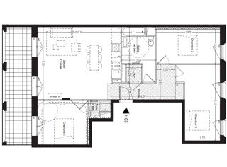  Appartement à vendre 4 pièces 88 m²