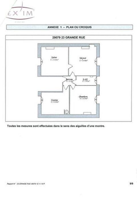  Appartement � louer 3 pi�ces 60 m�