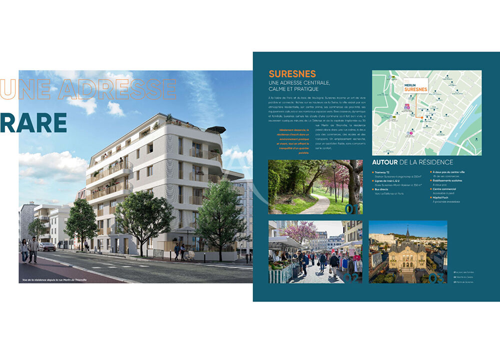 Appartement Suresnes 4 pièce(s) 97.10 m2 FRAIS DE NOTAIRE OFFERTS