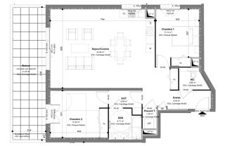  Appartement à vendre 3 pièces 86 m²