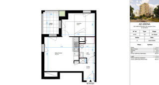  Appartement à vendre 2 pièces 41 m²