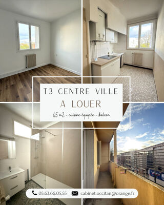  Appartement à louer 3 pièces 65 m²