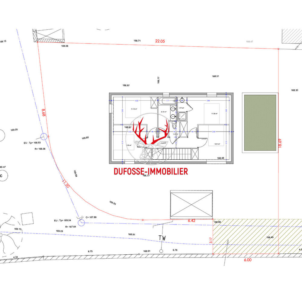 Vente Terrain Terrain constructible 342 m² Lyon 9e Proche quais de Saône Lyon 9