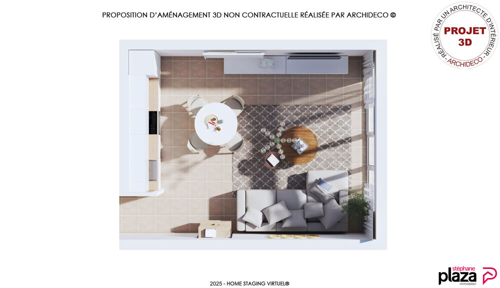Appartement 4 pièces - Dernier étage avec terrasse et vue montagne