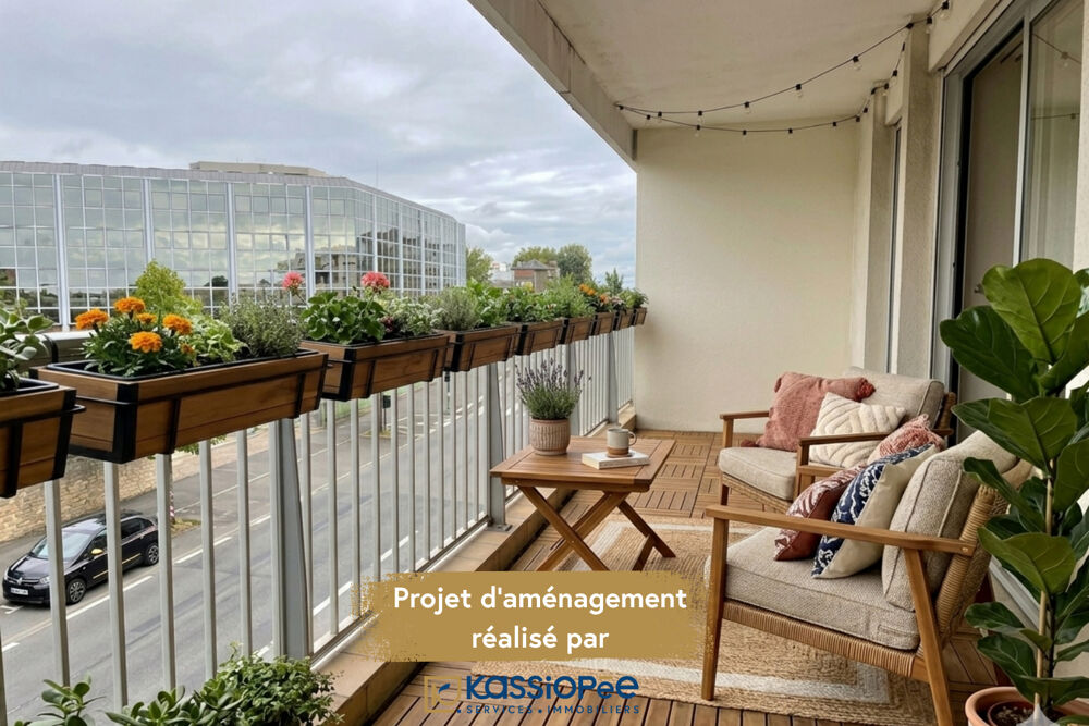 T5 avec balcon, ascenseur et double parking fermé à Saint-Brieuc
