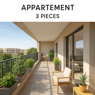  Appartement à vendre 3 pièces 63 m²