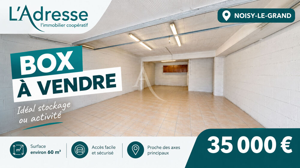 Vente Parking/Garage GRAND DOUBLE BOX + 2 EMPLACEMENTS PARKING Noisy le grand