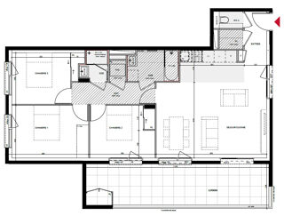  Appartement � vendre 4 pi�ces 84 m�