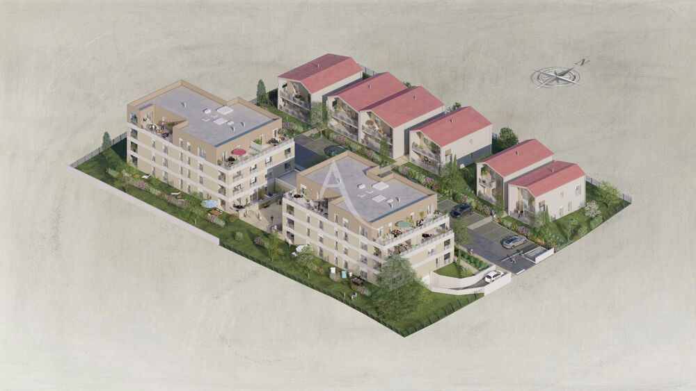 Attignat centre village T3 neuf indépendant en dernier étage
