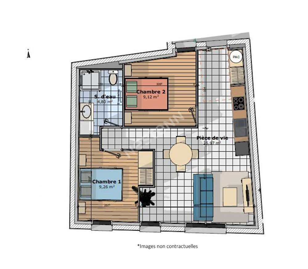 Vente Appartement Appartement T3 neuf de 50.64m  vendre dans l'hypercentre de Muzillac Muzillac
