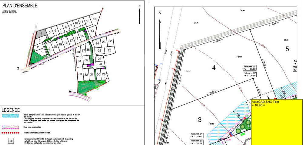 Vente Terrain Lotissement Brem Sur Mer 549 m2 Brem sur mer