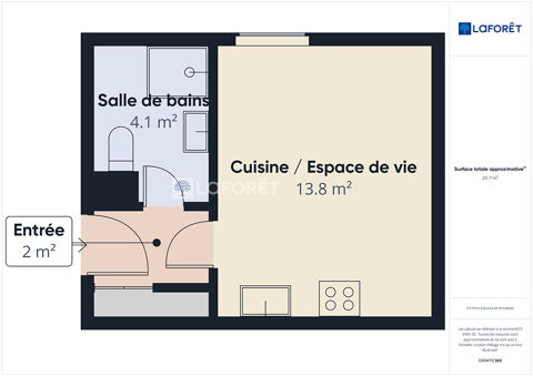  Appartement � louer 1 pi�ce 20 m� Quimper