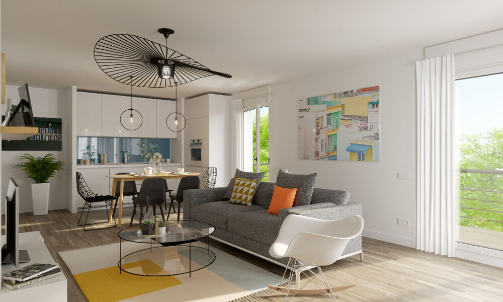 Appartement T3 2 chambres avec terrasse, proche de la plage