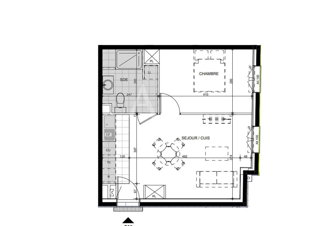 Appartement type 2 situé au Kremlin-Bicêtre