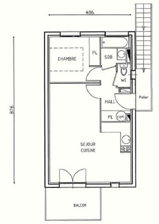  Appartement � vendre 2 pi�ces 41 m�