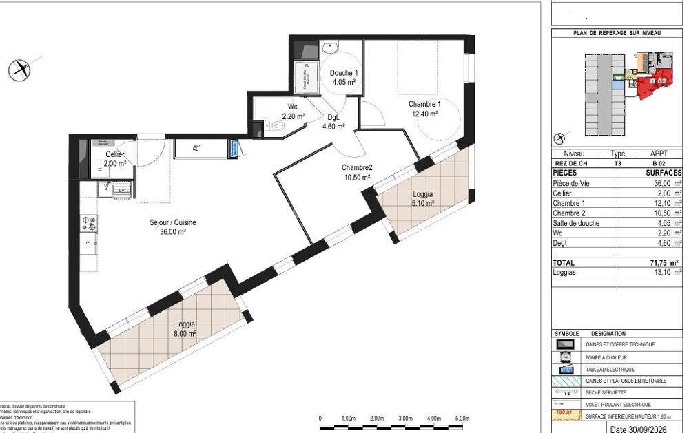 Vente Appartement A vendre T3 de 71,75m² avec loggias  au coeur du centre ville de Segré Segre en anjou bleu
