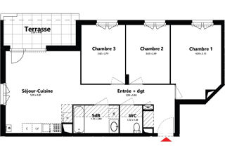  Appartement à vendre 4 pièces 72 m²
