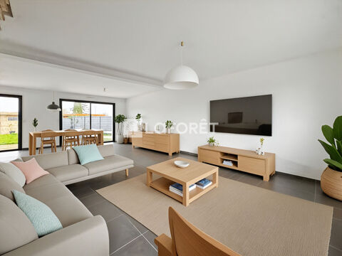   Coquelles Pont du Leu, maison r�cente individuelle de semi-plain pied. Maison - 5 pi�ce(s) - 131 m�