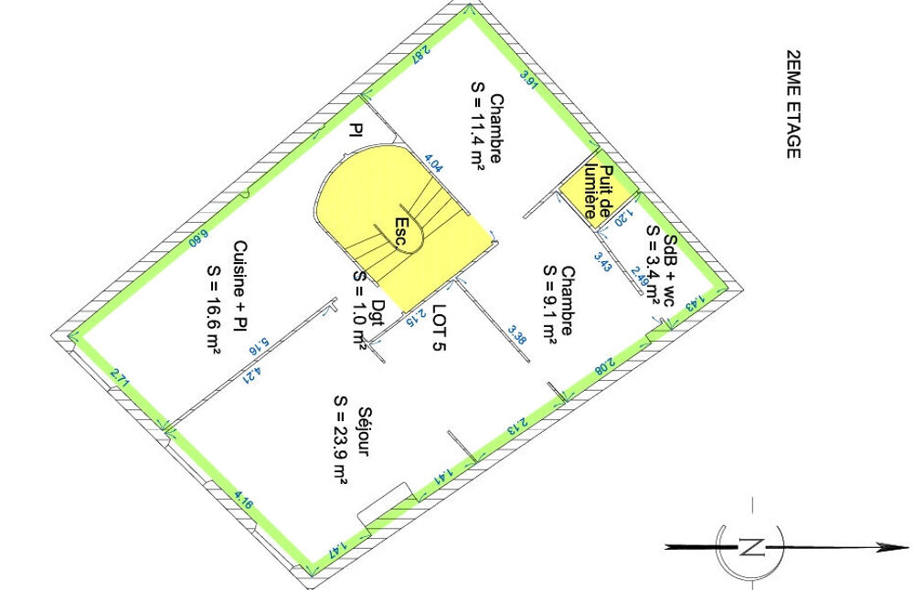 Vente Appartement Plateau La Seyne Sur Mer de 4 pièces de 66.8 m² ou deux appartements idéal invest locatif La seyne sur mer
