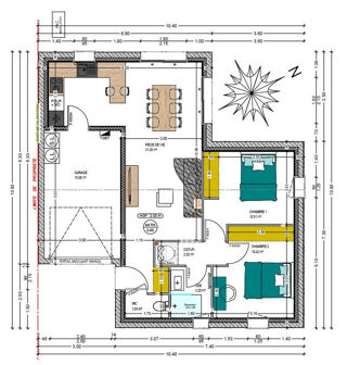  Maison � vendre 3 pi�ces 60 m�