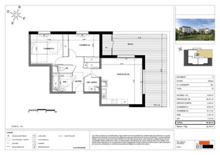  Appartement à vendre 3 pièces 66 m²