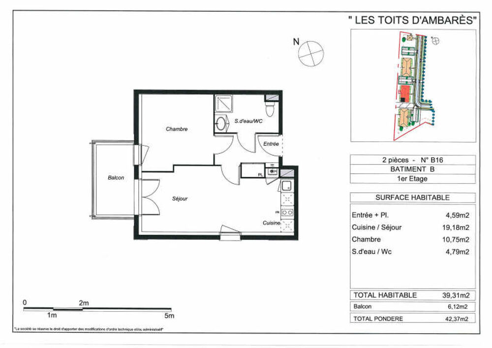 Location Appartement LES TOITS D'AMBARES B16 Ambares et lagrave