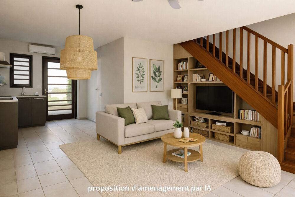 Vente Appartement LA SALINE LES BAINS : MAISON T3 82 m² utiles - LAGON A PIEDS, JARDIN La saline les bains