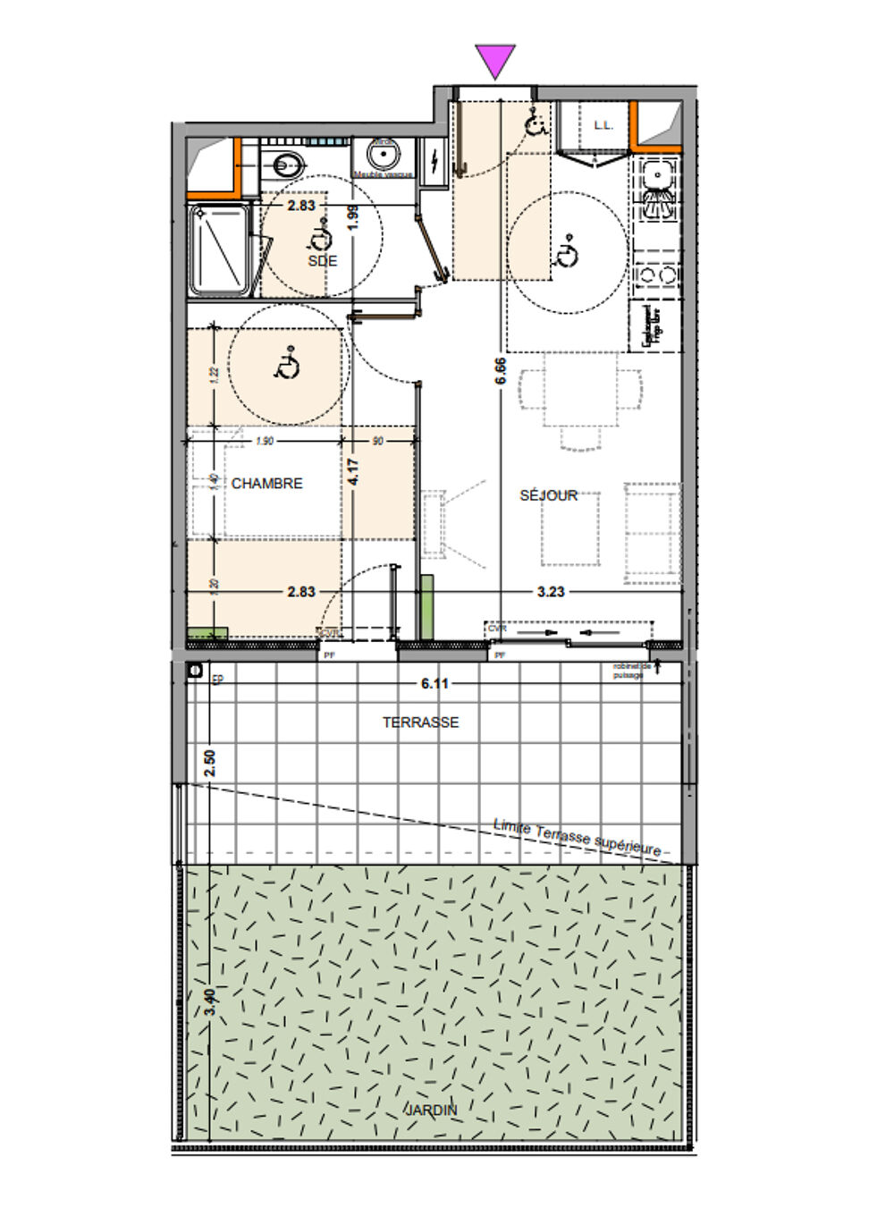 Vente Appartement NEUF REDON/Mazargues 13009 beau T2 avec JARDIN ET TERRASSE Marseille 9