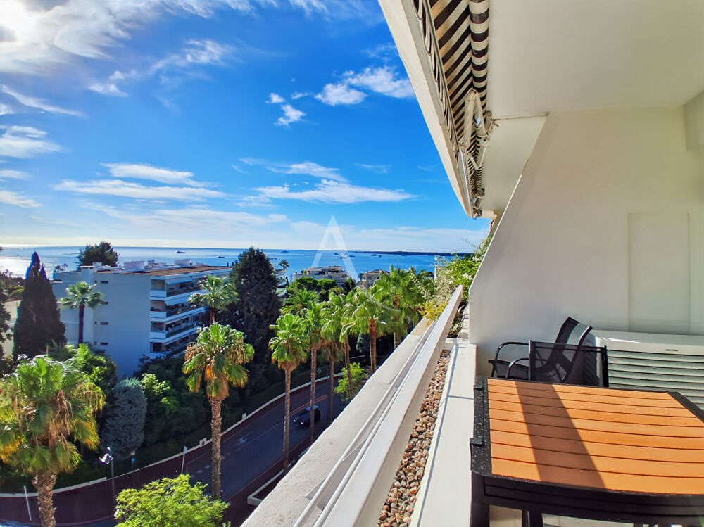 Location Appartement Cannes, Basse-Californie, Appartement de 2 pièces de 59.52 m2 avec terrasse, cave, garage. Vue mer. Cannes