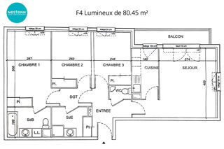  Appartement � vendre 4 pi�ces 80 m�