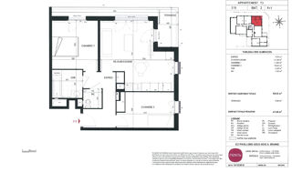  Appartement � louer 3 pi�ces 59 m�