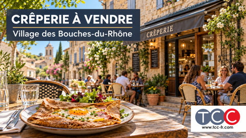 Cr&ecirc;perie de charme avec appartement T3 au coeur d'un village anim&eacute; Bail tous commerces 130800 13400 Aubagne