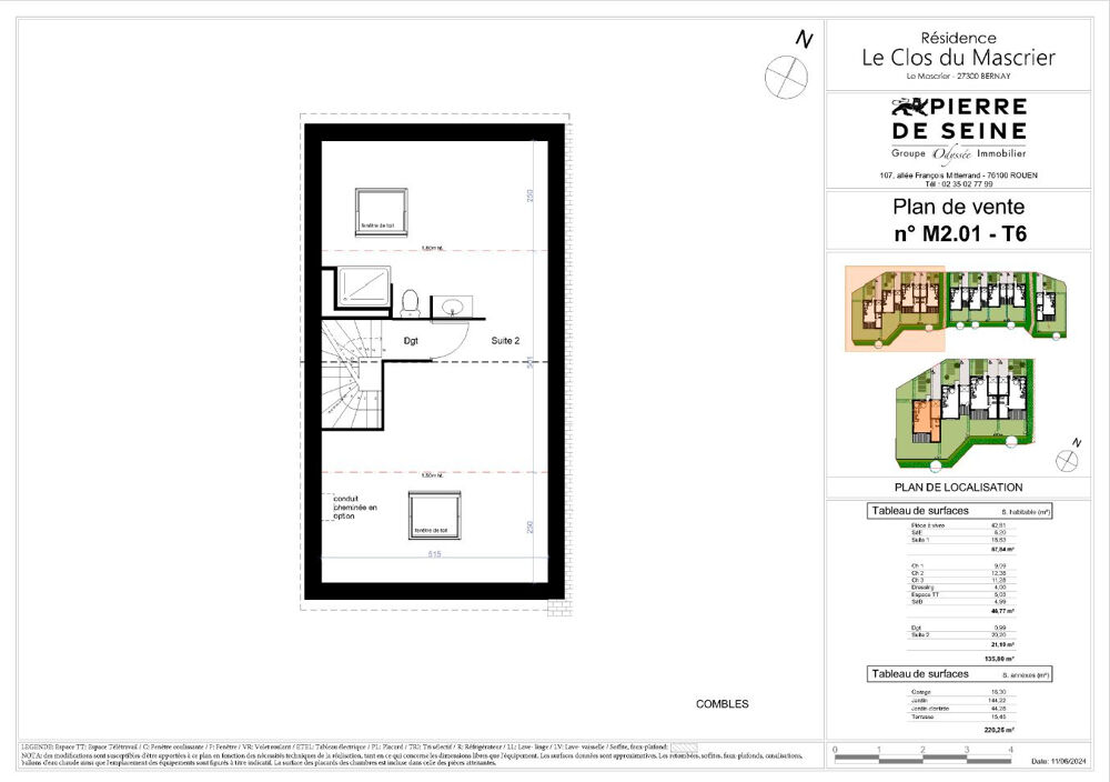 Vente Appartement Maison T6 NM201 / Le Clos du Mascrier BERNAY Bernay
